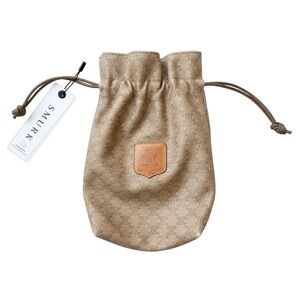 Celine Tan Monogram Drawstring Pouch